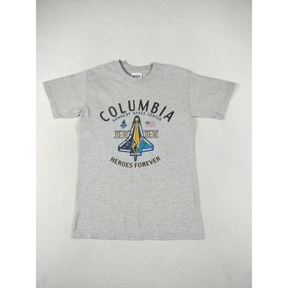 Kennedy Space Center‎ Shirt Mens Small Grey NASA 2000s Y2K Retro Carter Vintage